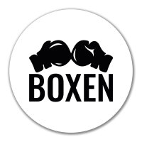 Aufkleber Boxen Boxhandschuhe 10cm Sticker