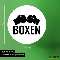 Aufkleber Boxen Boxhandschuhe 10cm Sticker