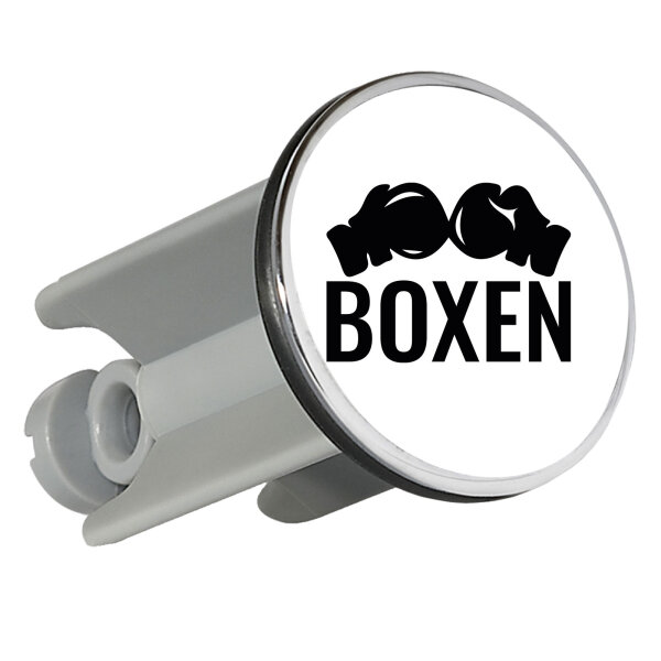 Waschbeckenstöpsel Boxen Boxhandschuhe 4cm Abflussstopfen