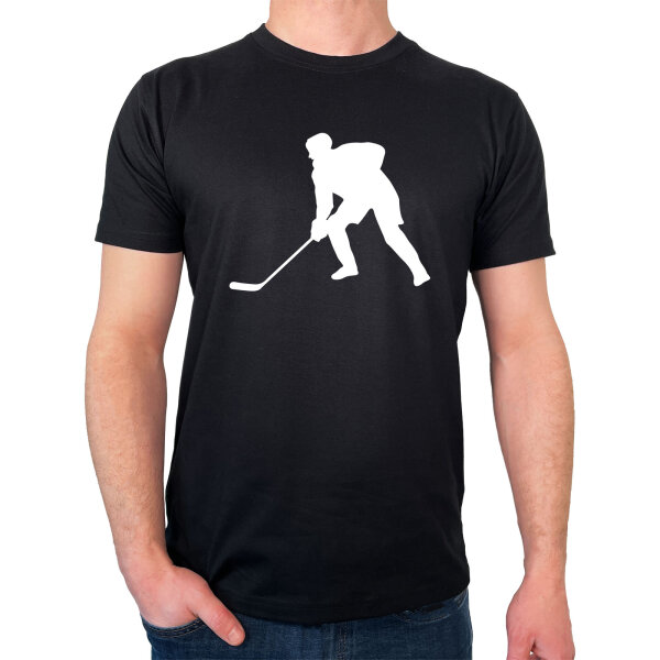 Herren T-Shirt Eishockey Silhouette Größe S-3XL