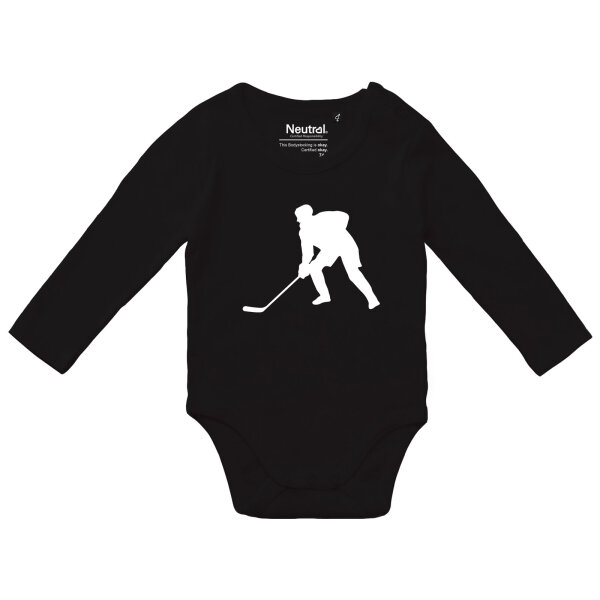 Baby Body Eishockey Silhouette Größe 62-80