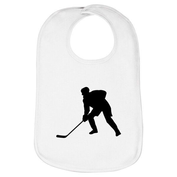 Lätzchen Eishockey Silhouette, doppellagig