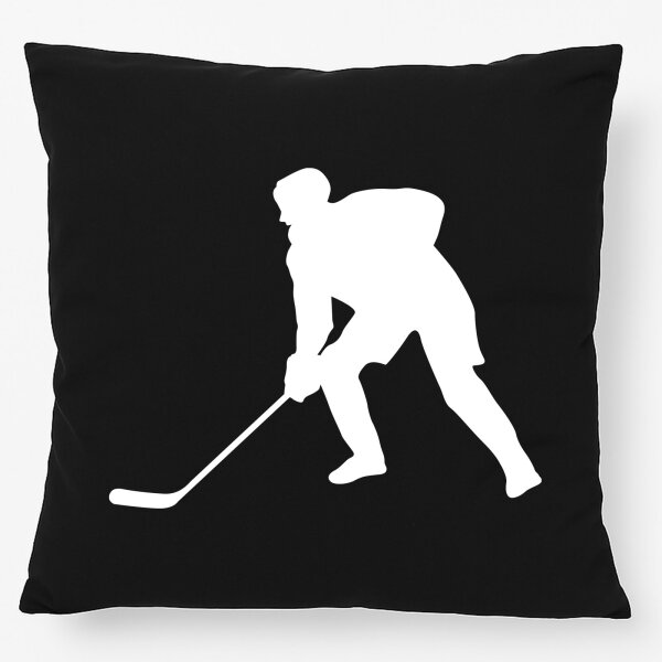 Kissen Eishockey Silhouette 40x40cm