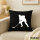 Kissen Eishockey Silhouette 40x40cm