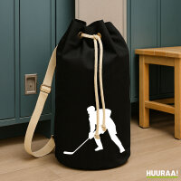 Seesack Eishockey Silhouette 20 Liter Rucksack Black