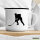 Emaille Tasse Eishockey Silhouette 300ml Vintage Emaille Becher