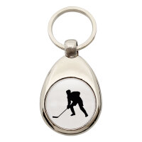 Schlüsselanhänger Eishockey Silhouette