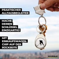 Schlüsselanhänger Eishockey Silhouette