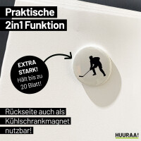 Magnet Eishockey Silhouette 59mm Kühlschrankmagnet Flaschenöffner