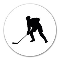 Aufkleber Eishockey Silhouette 10cm Sticker