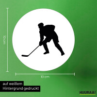 Aufkleber Eishockey Silhouette 10cm Sticker
