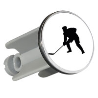 Waschbeckenstöpsel Eishockey Silhouette 4cm...