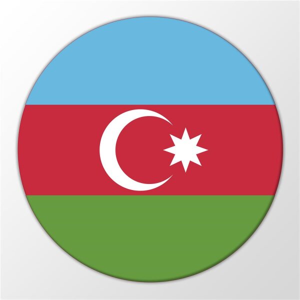 Magnet Azerbaijan Aserbaidschan Republik Flag 59mm Kühlschrankmagnet Flaschenöffner
