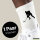 Socken Eishockey Silhouette Größe 37/46 White Motiv Tennissocken