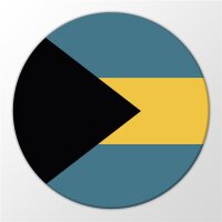 Magnet Bahamas Flagge Karibik Inselstaat Flag 59mm Kühlschrankmagnet Flaschenöffner