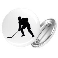 Button Eishockey Silhouette