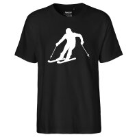 Herren T-Shirt Skifahren Silhouette Größe S-3XL