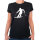 Damen T-Shirt Skifahren Silhouette Größe XS-XXL