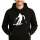 Unisex Hoodie Skifahren Silhouette Größe S-3XL