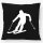 Kissen Skifahren Silhouette 40x40cm