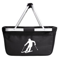 Einkaufskorb faltbar Skifahren Silhouette 20 Liter...