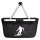 Einkaufskorb faltbar Skifahren Silhouette 20 Liter Tragekorb Black