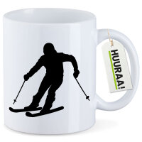 Kaffeetasse Skifahren Silhouette 330ml