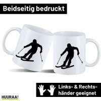 Kaffeetasse Skifahren Silhouette 330ml