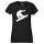Damen T-Shirt Snowboarden Silhouette Größe XS-XXL