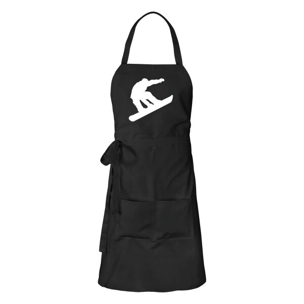 Schürze Snowboarden Silhouette