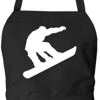 Schürze Snowboarden Silhouette