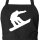 Schürze Snowboarden Silhouette