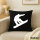 Kissen Snowboarden Silhouette 40x40cm