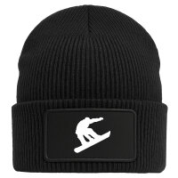 Beanie Snowboarden Silhouette Black Mütze