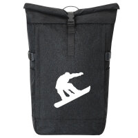 Kurierrucksack Snowboarden Silhouette 30-44 Liter Black Melange