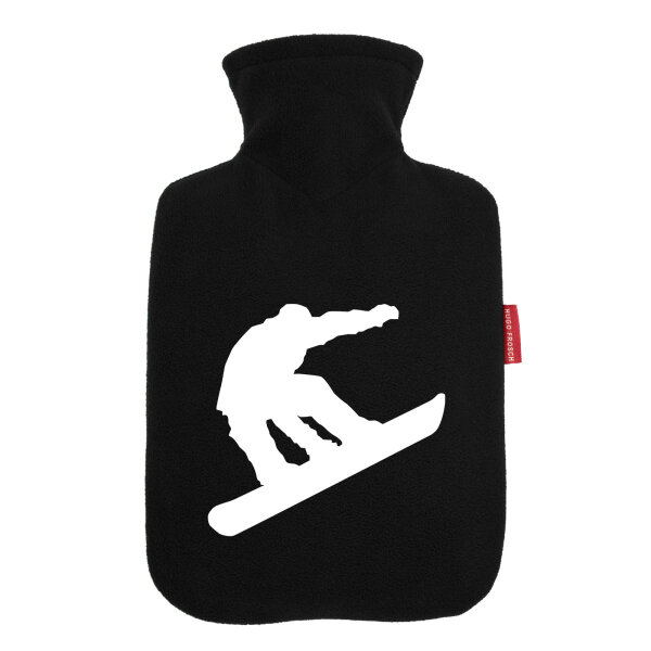Wärmflasche Snowboarden Silhouette