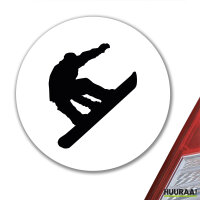 Aufkleber Snowboarden Silhouette 10cm Sticker