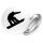 Button Snowboarden Silhouette
