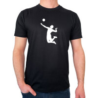 Herren T-Shirt Volleyball Silhouette Größe S-3XL