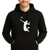 Unisex Hoodie Volleyball Silhouette Größe S-3XL