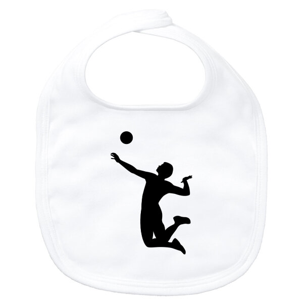 Baby Lätzchen Volleyball Silhouette