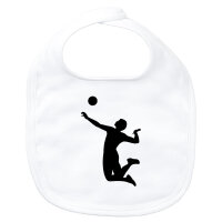 Baby Lätzchen Volleyball Silhouette