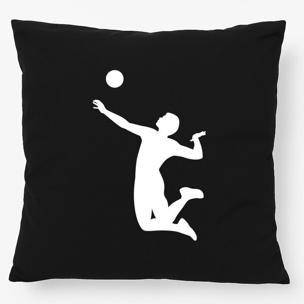 Kissen Volleyball Silhouette 40x40cm