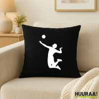 Kissen Volleyball Silhouette 40x40cm