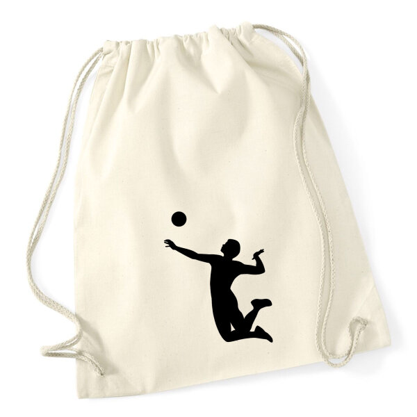 Turnbeutel Volleyball Silhouette 12 Liter