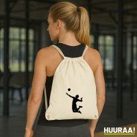 Turnbeutel Volleyball Silhouette 12 Liter