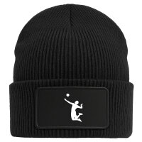 Beanie Volleyball Silhouette Black Mütze