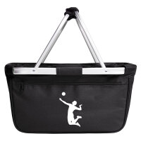 Einkaufskorb faltbar Volleyball Silhouette 20 Liter...