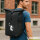 Kurierrucksack Volleyball Silhouette 30-44 Liter Black Melange