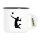 Emaille Tasse Volleyball Silhouette 300ml Vintage Emaille Becher